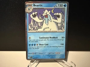 2025 Pokemon TCG Beartic 026 S&V Black Bolt Holo Rare Card NM+ - Picture 1 of 1