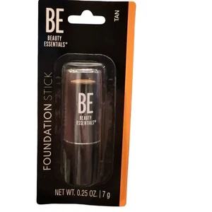 BE Beauty Essentials Foundation Stick TAN NEW Buildable Coverage Swipe & Set - Picture 1 of 5