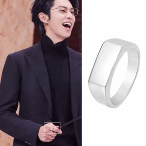 Korean Ins Style Stainless Steel Ring Jewelry Finger Ring Wedding - Picture 1 of 14