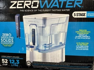 ZeroWater 52 Tassen Ready-Read 5 Stufen Wasserfilter Krug Spender mit 5 Stufen - Bild 1 von 2