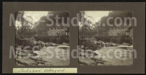BETWS-Y-COED, Pont y Pair Bridge, Wales (Antique Stereoview Stereoscope) - Picture 1 of 2