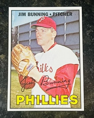 Juego de béisbol 1967 Topps Break High Series #560 Jim Bunning Phillies EX+ Como nuevo Foto 1 de 2