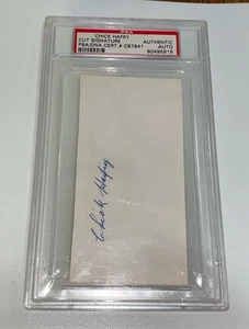 Chick Hafey Cardinals Baseball Signed Autographed Cut Encapsulated Slabbed PSA - Picture 1 of 4