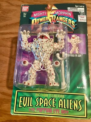 Mighty Morphin Power Rangers Eye Popping Eye Guy Evil Space Alien Bandai '94 New - Image 1 of 4