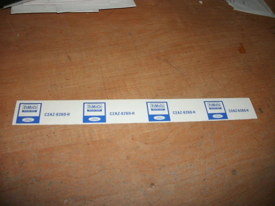 1963 1964 FORD GALAXIE 500 XL COUNTRY SQUIRE 352 390 427 UPR RADIATOR HOSE DECAL - Image 1 of 1