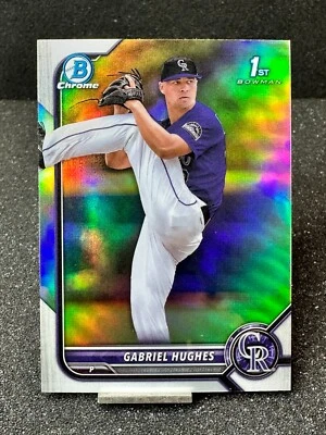 2022 Bowman Draft Chrome 1st  GABRIEL HUGHES  Refractor  #BDC-151  FREE SHIPPING - Image 1 of 2