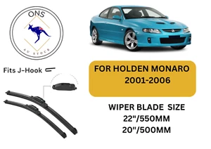 WIPER BLADES FOR HOLDEN MONARO 2001-2006 - Picture 1 of 4