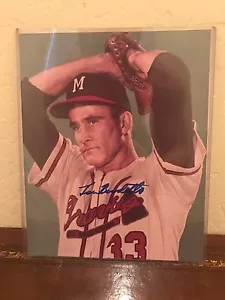 LUO BURDETTE Autograph Photograph Signed 8X10 Auto Photo MLB Baseball - Imagen 1 de 3