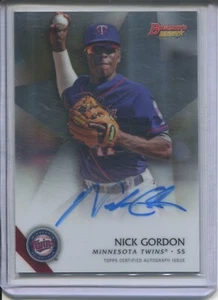 2015 Bowman's Best Best of 2015 Auto Nick Gordon #B15-NG Auto - Picture 1 of 2