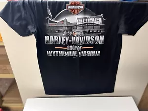 Harley Davidson T-Shirt Wytheville, VA Short Sleeve Black Men's (M) NEW No tags. - Picture 1 of 2