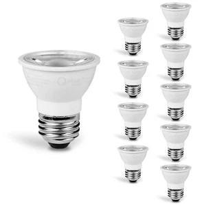 QPLUS PAR16 E26 LED SHORT NECK Spotlight Bulbs Dimmable, 7W (10Pk/5000K) - Picture 1 of 9