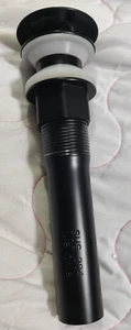 Pop Up Sink Drain, Bathroom Pop Up Sink Strainer, Anti-Explosion Black - Picture 1 of 5