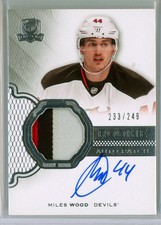  2016-17 The Cup #181 Miles Wood RC PATCH AUTO 233/249 - New Jersey Devils