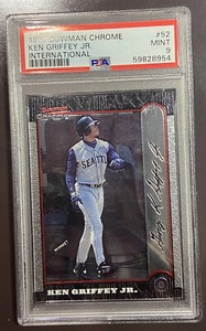 1999 Bowman Chrome International Ken Griffey Jr GOAT PSA 9 🔥🔥