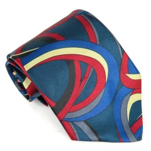 Corbata Botany 500 Clásica Abstracta Patrón Geométrico Vintage 56"x4" Multicolor - Imagen 1 de 6