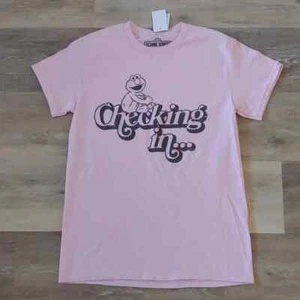 NWT Sesame Street Women's Grover Graphic T-Shirt Pink Size S - Picture 1 of 6