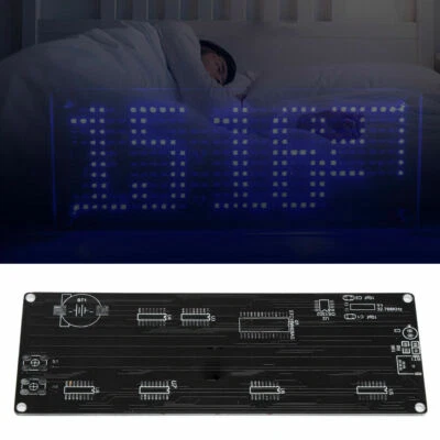 DC 5V Patch Digital Lattice Electronic DIY LED Clock Kit Temperature Clock Set - Image 1 of 4