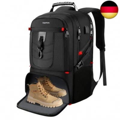 YAMTION Rucksack Herren Groß mit Schuhfach und 18,4 Zoll Laptopfach für A