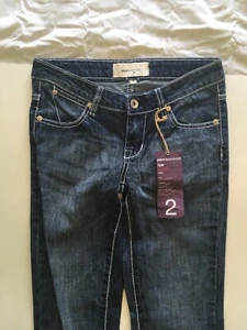 Jeans NUOVI, CARTA DENIM & PANNO, taglia 2, vita 26 pollici, cucitura interna 33, rialzo 7 - Foto 1 di 12