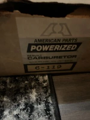 6-119 4-100 6-118 64-5018 64-5019 7-7103 7-7177 Carburetor Big A Auto NOS - Image 1 of 4