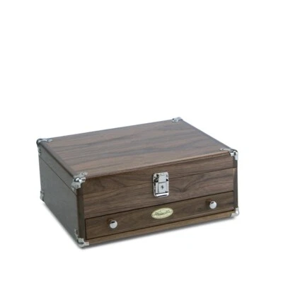 Gerstner & Sons 型号 N 1401 天然核桃台式机保护壳 美国制造! 没有磨损!! — 第 1/4 张图片