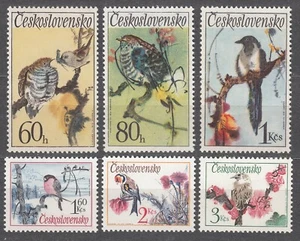 CZECHOSLOVAKIA 1972 SC#1852/57 **MNH set, Songbirds. - Imagen 1 de 1