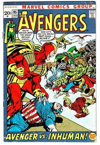 The Avengers #95 Sehr guter Zustand Neal Adams Black Bolt 1972 Bronze Marvel Comics HD Scan U-7 - Bild 1 von 2