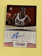 2013-14 Panini Timeless Treasures Ekpe Udoh Validating Remarks Auto 69/99 #22