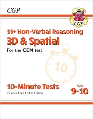 11 Plus Year 5 CEM 10 Minute Test Non Verbal Reasoning 3D & Spatial with Answer - Image 1 of 4