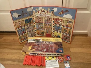 Vintage Mattel 1991 Where's Waldo? Memory Game COMPLETE w/ All Pieces/ Parts - Picture 1 of 7