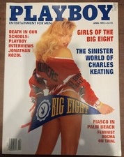 Play Boy Magazine April 1992 Cady Cantrell & Girls of the Big Eight