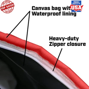25lb Handheld Seed Spreader Waterproof Bag Adjustable Flow Rear Baffle Easy Use - Picture 1 of 3