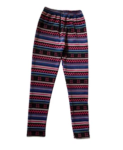 Girl’s Sweatpants for 10-12 years old Size Y22 Black, Pink, Blue Stripes Fleece - Picture 1 of 7
