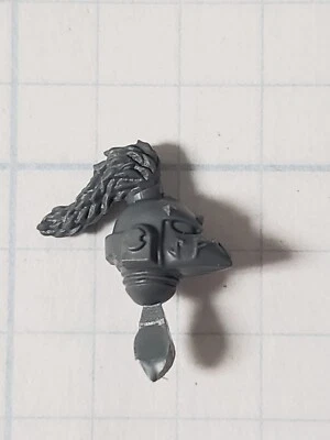 40k Space Wolves Bits  Wolf Pack Wolf Guard Corvus Mk VI Top Knot Helmet - Image 1 of 4