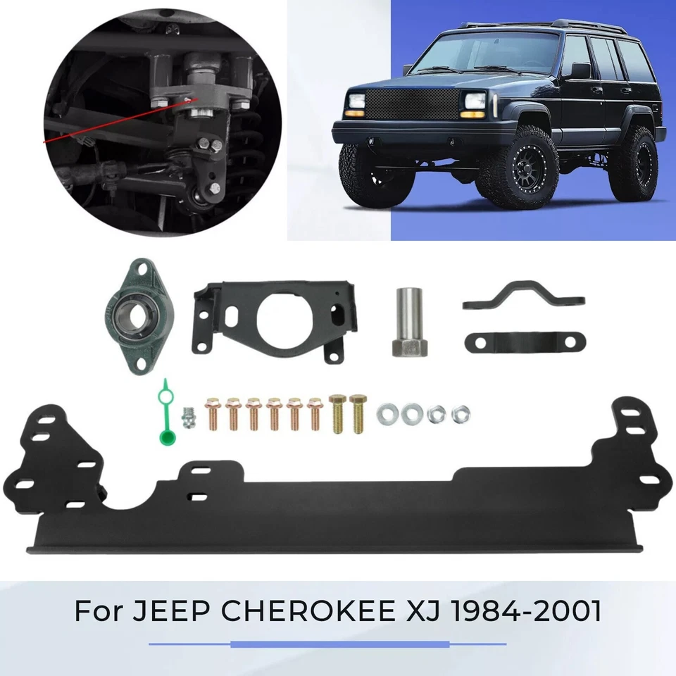 For 1984-2001 Jeep Cherokee XJ Steering Box Brace With Sector Shaft Support - Image 1 of 4