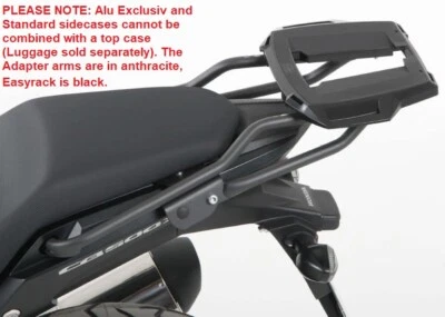 Honda CB500X (Until 2016) Easyrack Topcase Carrier - Anthracite HEPCO & BECKER - Imagem 1 de 4