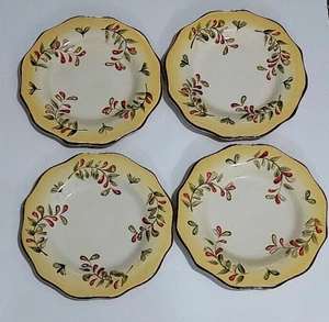 4) Better Homes and Gardens Tuscan Retreat 8.75" Salad Plates ~ Discontinued - Picture 1 of 8