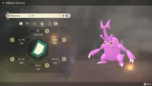 Pokemon Legends Arceus PLA - Shiny Max Effort Levels Alpha Heracross - Picture 1 of 4
