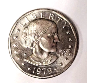 1979-D SBA$1 Dollaro Susan B. Anthony - Foto 1 di 9
