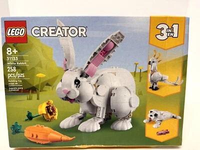LEGO Creator 3-in-1 White Rabbit Building Set 31133 NEW SEALED Dented Box - Image 1 of 4