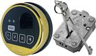 Fingerprint Safe Lock Biometric Gold Keypad Lock Swingbolt & 2 Override Keys