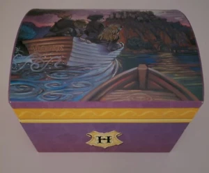 Harry Potter Treasure Chest /storage box Purple Paperboard 6x5x4.5" Collect RARE - Picture 1 of 8