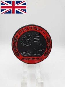 Black Red AMG Badge sticker Affalterbach logo 65mm Apple tree FITS Mercedes AMG - Picture 1 of 4
