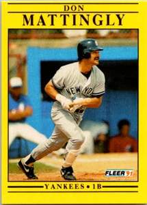 Don Mattingly 1991 Fleer #673 Baseball Card - Picture 1 of 2