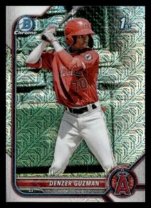 2022 Bowman Chrome Prospects Mojo Refractor #BCP-138 Denzer Guzman Angels - Picture 1 of 2
