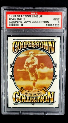 1993 Kenner SLU Starting Lineup Cooperstown Babe Ruth HOF PSA 9 *Only 4 Higher* - Image 1 of 4