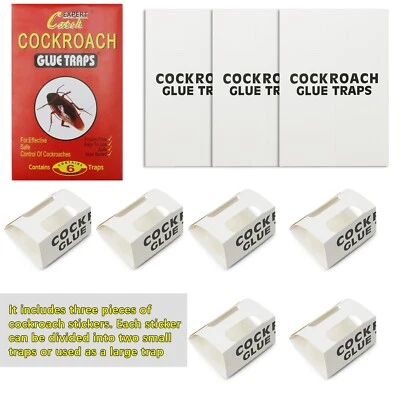36 Pcs Indoor Roach Traps Cockroach Bug Pest Killer Bait Glue Traps Spider Motel - Image 1 of 4