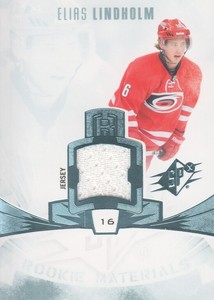 2013-14 SPx Hockey Rookie Materials Jersey #RM-EL Elias Lindholm