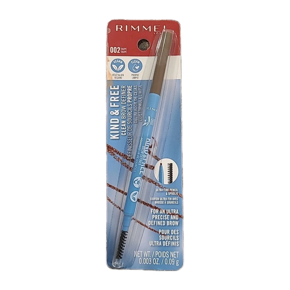 Lápiz definidor de cejas Rimmel Kind & Free color, 002 topo Foto 1 de 1