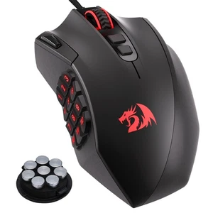 M921 MMO Gaming Mouse, 12400 DPI High Precision Wired RGB Mice w/18 Programma... - Picture 1 of 9